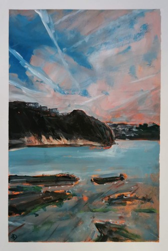 Original acrylic painting - , a3