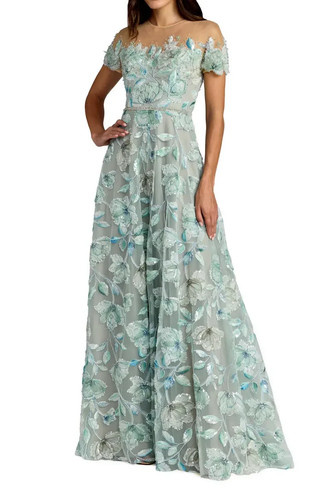 Mac duggal high embellished - duggal,