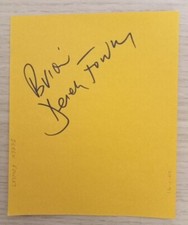 Derek Fowlds "Yes Minister" "Heartbeat" Personally Signed Album Page AFTAL COA