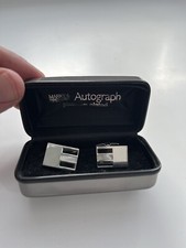 Marks And Spencer Autograph Cufflinks Platinum Plated