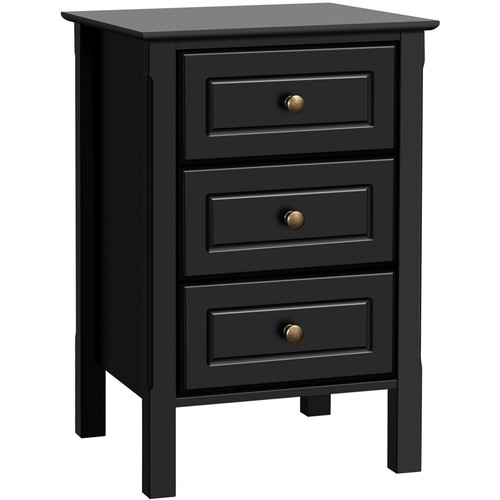 Bedside table with drawers - 3,