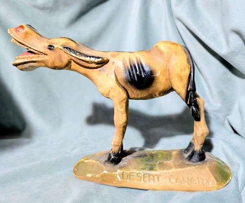 Vintage chalkware donkey - chalkware,