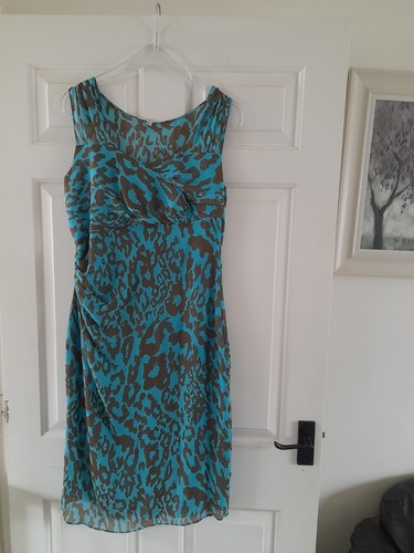 Bennett teal silk leopard - lk,
