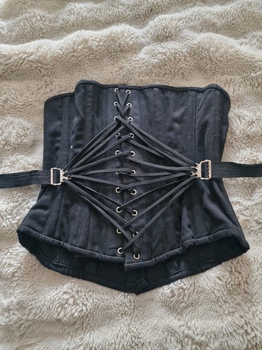 Beautiful black corset - corset, by