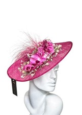 Fuchsia Pink Fascinator/Ascot