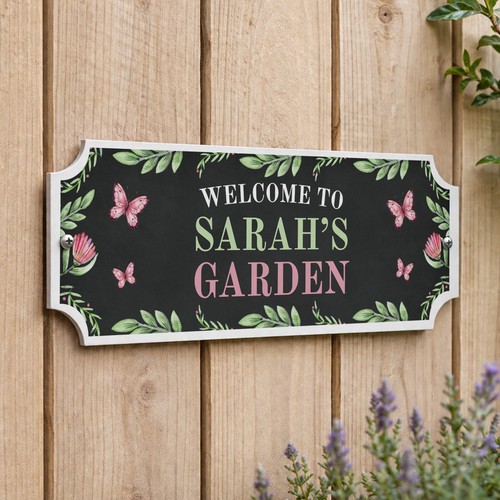Personalised garden sign for - personalised,