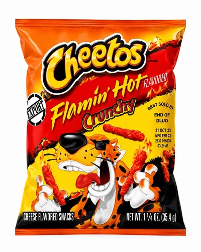 Cheetos flamin hot crunchy - flamin’,