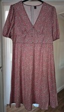 Womens Pink Floral Dress