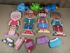 Kids Bath Toys Foam Shapes Stickies + Storage Net + Little Tykes Wind Up Animals