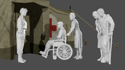 Wwii field hospital - field,