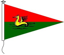 Green wyvern yacht club burgee - wyvern,