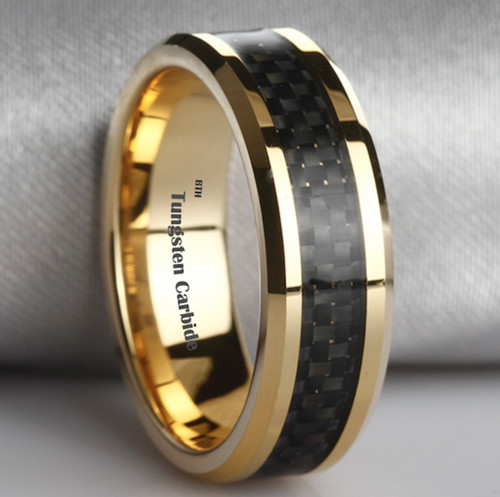 New 18k gold tone mens - new,