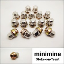 Classic Mini Wheel Nut x 16 For Genuine Rover Cooper Wheel & Sportspack NAM9075