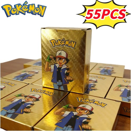 55pcs pokemon card foil gold - 55pcs,