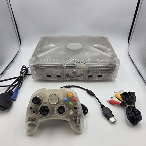 Xbox original crystal console - xbox,