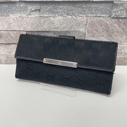 Gucci canvas long wallet - gg,