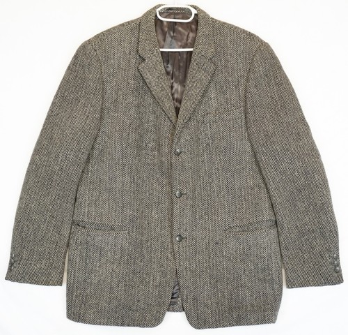 Harris tweed gray - tweed, herringbone