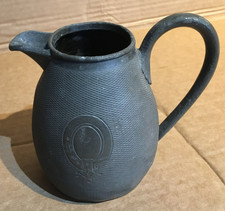 vintage Small pewter jug engine turned
