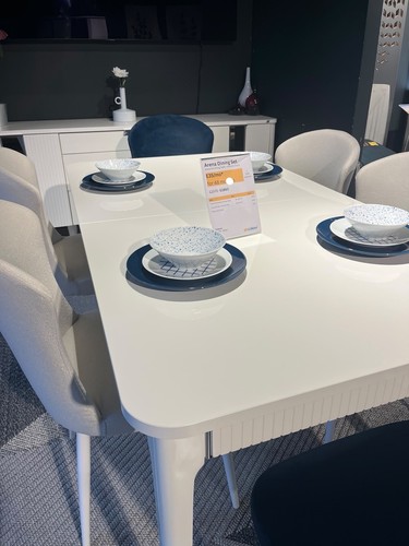 Dinner table set with chairs - set,