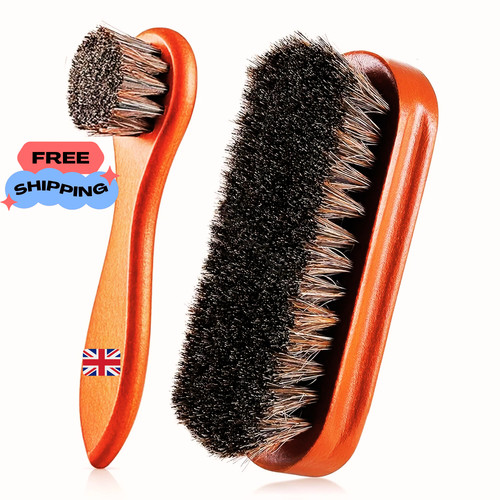 Piece horsehair shoe brush - shoe,
