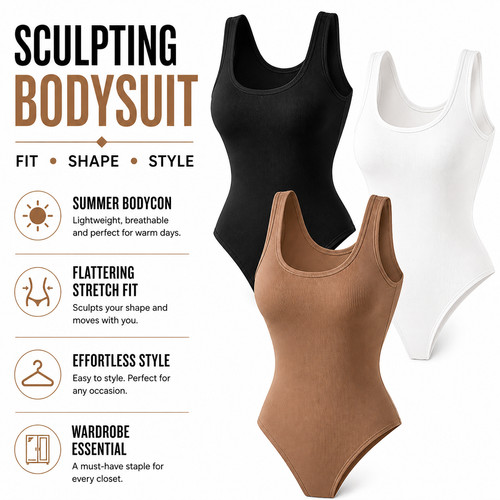 Womens ribbed bodysuit - womens,