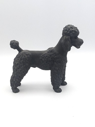 Standard poodle figurine black - figurine,