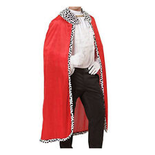 King Robe Christmas Costume Fancy Dress Adult King Medieval Red Cloak Halloween
