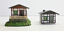 N gauge job lot x2 small  cabins / huts ideal for holiday camp / level crossing