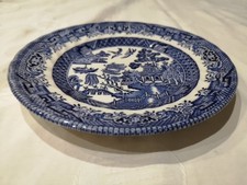 Royal Wessex 'Blue Willow' Swirl Rim 6 5/8" Side Plate England VGC 