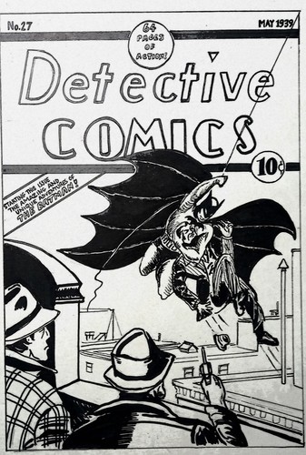 Comic art original fan - ,