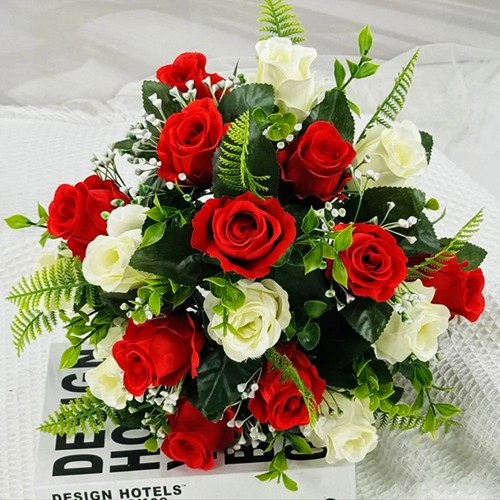 Heads silk rose artificial - heads,