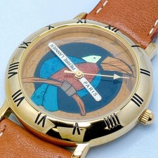 Pierre Lannier Toucan Limited Edition Round Watch Rare Used From Japan