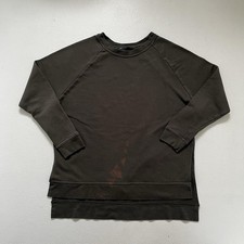 Vintage Khaki Green Nike Dri Fit Sweatshirt Mens Size M Blank Crew Neck Jumper