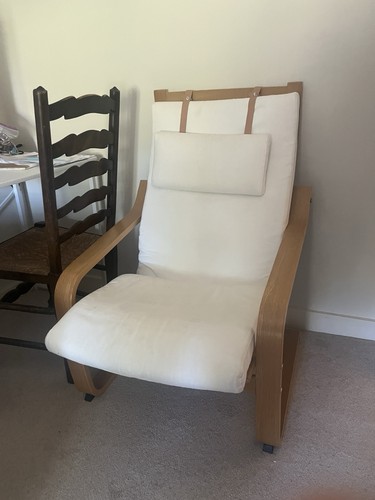 Ikea poang chair beech - ikea, oak