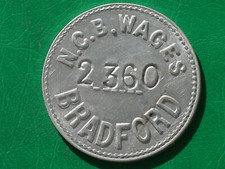 Bradford Colliery Manchester large early NCB pit wages check miners mining token