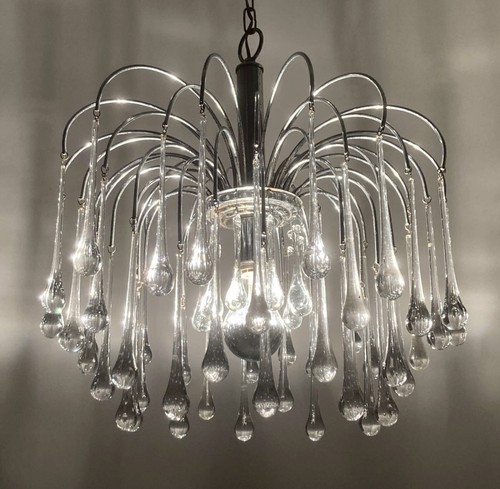 Murano chandelier glass drop - chandelier,