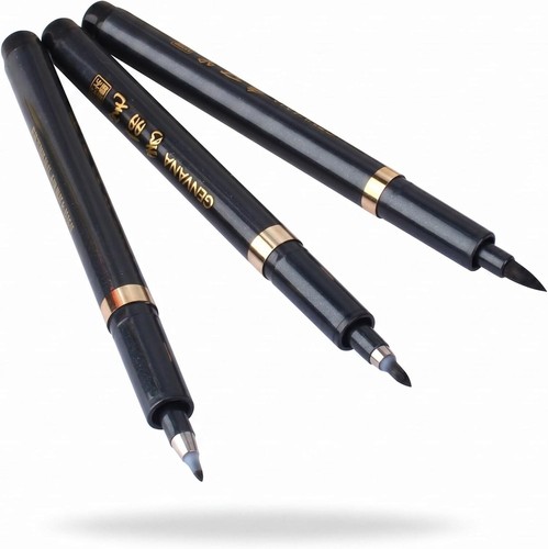 Ink brush pen size black - ink, 3