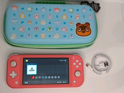 Nintendo switch lite pink - switch, with