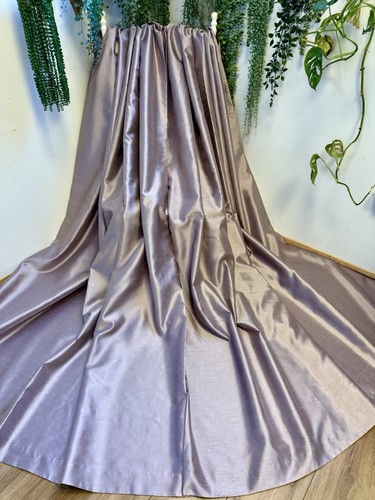 Purple mauve faux silk eyelet - purple,