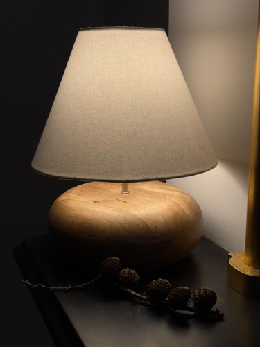 Pair habitat mango wood - pair, lamps