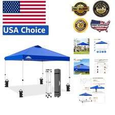 Compact Blue Canopy Tent 10x10