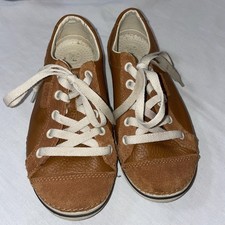 Crocs Women's Hover Chestnut Leather & Suede Lace-up Sneaker 11950 US 4 Youth 2