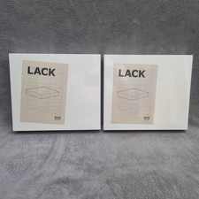 2x Ikea Lack White Shelves 30