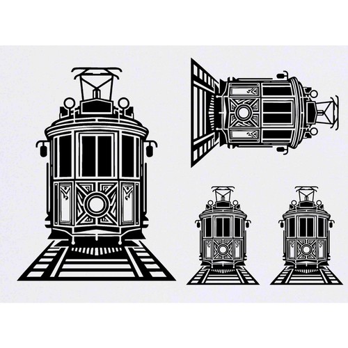 Electric tram temporary - x, tram'