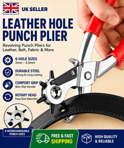 Leather hole punch - leather,
