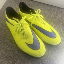 Nike Hypervenom Neon Yellow & Black Astro Turf Football Trainers - UK 10.5