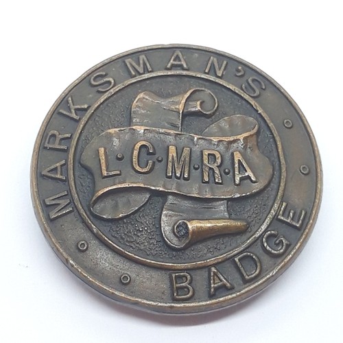 Shooting badge bronze lincoln - shooting,
