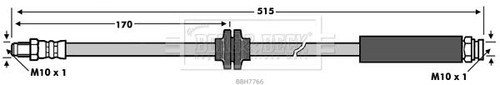 Borg beck bbh7766 brake - &,