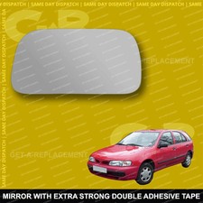For Nissan Almera wing mirror glass 95-00 Left Passenger side Spherical