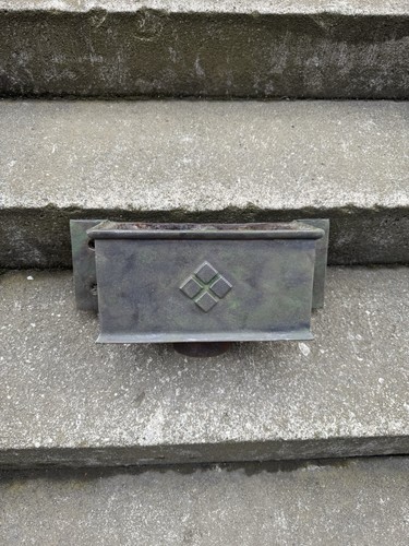 Original cast iron downspout - iron,